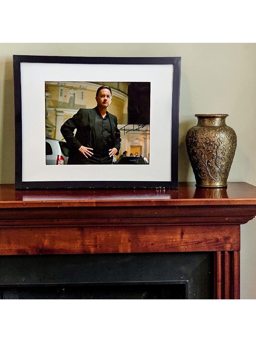 Rare Tom Hanks Da Vinci Code Autographed 11X14 Framed & Matted with COA
